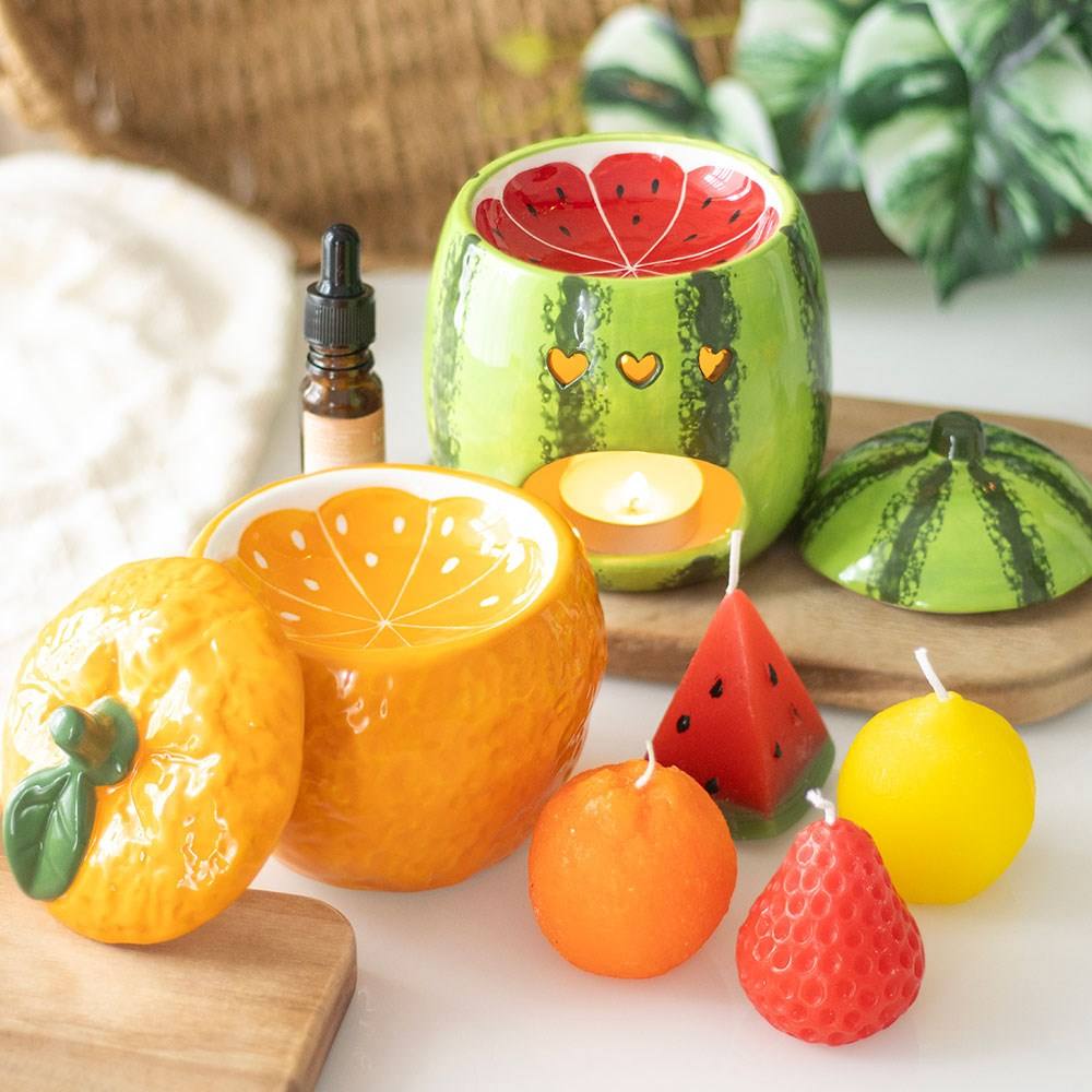 Something Different - Set of 4 Fruit Shaped Figuurkaars - Multicolours